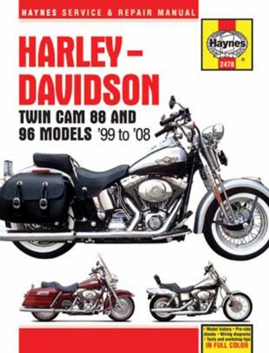 Haynes Service & Repair Manual Harley-Davidson Twin Cam 88 and 96 Models '99 to '08