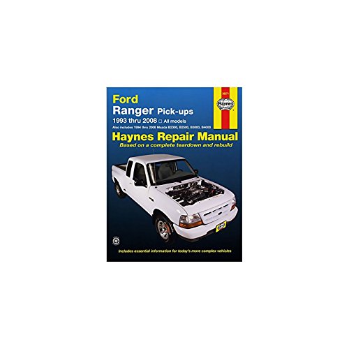 Ford Ranger & Mazda B-Series Pick-Ups Automotive Repair Manual: Models Covered: All Ford Ranger Models - 1993 through 2010 All Mazda B2300, B2500, ... B4000 pick-ups - pick-ups - 1994 through 2009