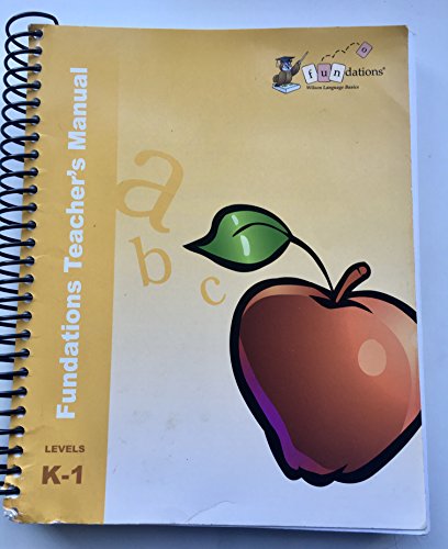 Fundations Teacher's Manual K-1
