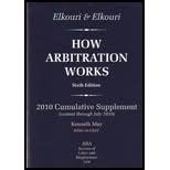 Elkouri & Elkouri: How Arbitration Works, 6th Edition, 2010 Cumulative Supplement