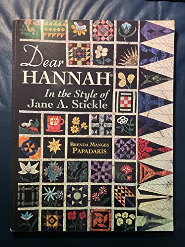 Dear Hannah: In the Style of Jane Stickle