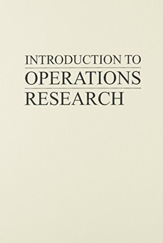 Introduction to Operations Research