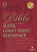 HCSB Super Giant Print Reference Bible, Black Imitation Leather