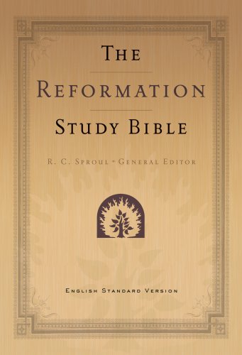 Holy Bible English Standard Version Reformation Study Bible - Burgundy, Genuine Leather, with Maps
