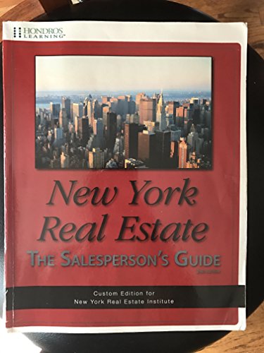 New York Real Estate The Salesperson's Guide - Custom Edition for NYREI