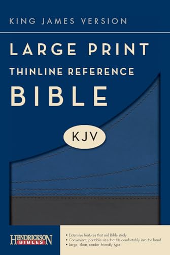 KJV Large Print Thinline Reference Bible (Flexisoft, Slate/Blue, Red Letter)