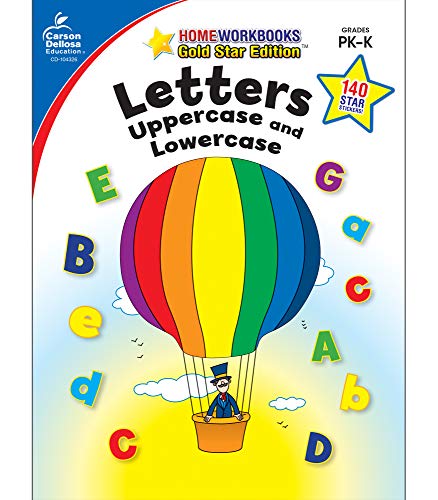 Carson Dellosa Letters: Uppercase and Lowercase, Grades PK - K Workbook (Volume 8) (Home Workbooks)