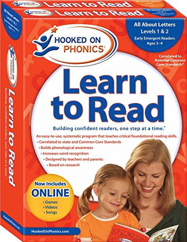 Hooked on Phonics Learn to Read - Levels 1&2 Complete: All About Letters (Early Emergent Readers | Pre-K | Ages 3-4) (1) (Learn to Read Complete Sets)