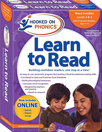 Hooked on Phonics Learn to Read - Levels 3&4 Complete: Word Families (Early Emergent Readers | Kindergarten | Ages 4-6) (2)