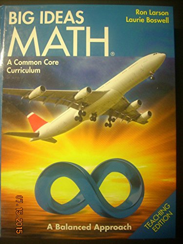 Big Ideas Math: Common Core Teacher Edition Blue 2014
