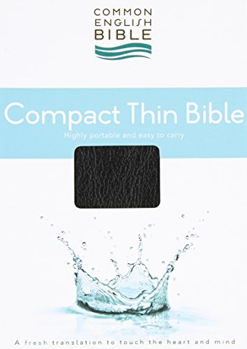 CEB Common English Compact Thin Bible Bonded EcoLeather Black
