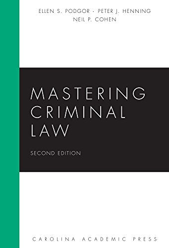 Mastering Criminal Law (Mastering Series)