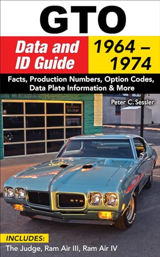 GTO Data and ID Guide 1964-1972: Facts, Production Numbers, Option Codes, Data Plate Information & More