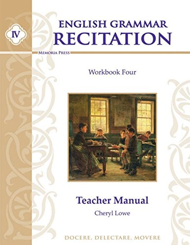 English Grammar Recitation IV Teacher Guide