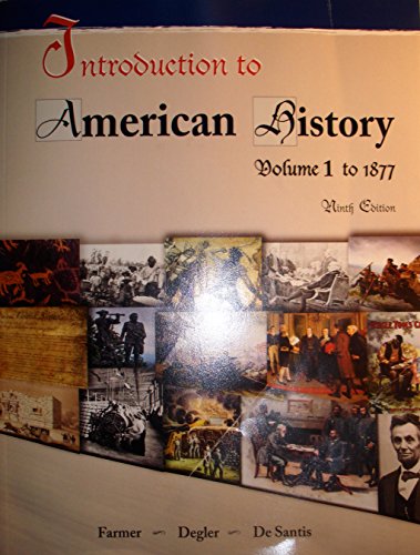 INTRO.TO AMERICAN HISTORY,VOL.I