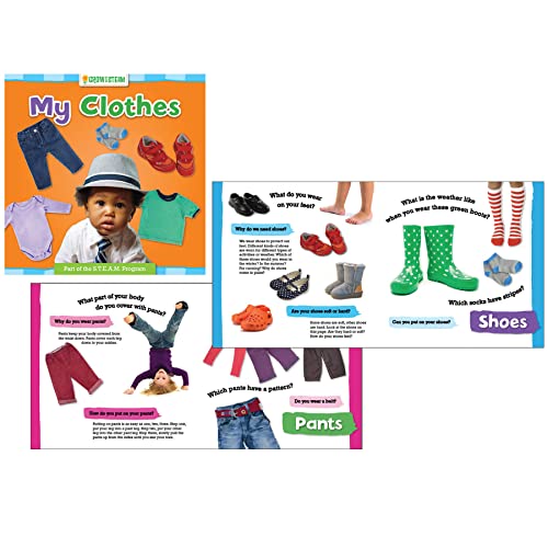 GARDNER PUBLISHING & DISTRIBUTION Grow with STEAM Board Book, My Clothes