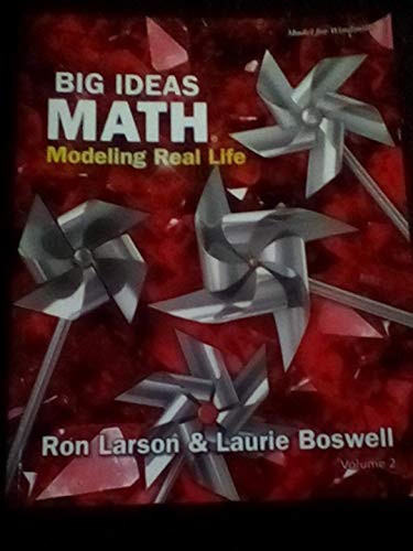Big Ideas Math: Modeling Real Life - (Grade 1) Student Edition (Volume 2)