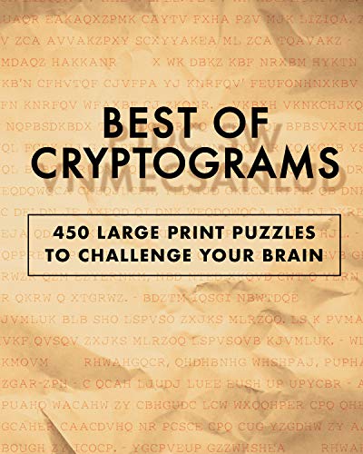 Best of Cryptograms: 450 Large-Print Puzzles to Flex Your Brain