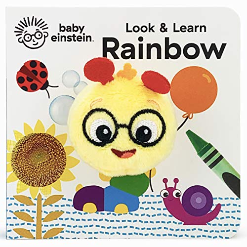Look & Learn Rainbow Finger Puppet Board Book (Baby Einstein)
