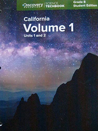 Discovery Education Science Techbook Grade 8 Volume 1 Units 1 & 2 Student Edition