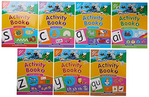 Jolly Phonics Activity Book Set: In Print Letters (1-7)