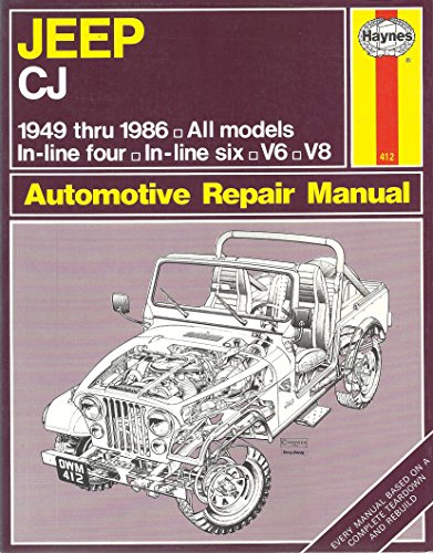 Jeep Cj Automotive Repair Manual, 1949-1986 (Hayne's Automotive Repair Manual)