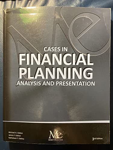 Cases in Financial Planning Analysis and Presentat