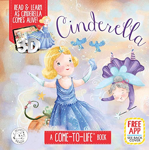 Cinderella Augmented Reality - Come-to-Life Book - Little Hippo Books - Padded Board Book