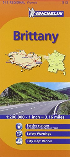 Michelin Map France: Brittany 512 (Maps/Regional (Michelin))