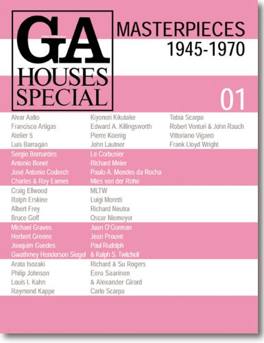 GA Houses Special 01 - Masterpieces 1945-1970