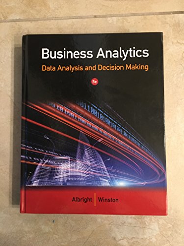 Business Analytics : Data Analysis and Decision Making