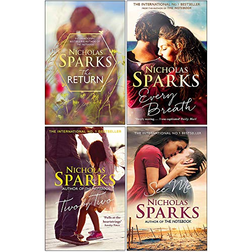 Nicholas Sparks Collection 4 Books Set (The Return, Every Breath, Two by Two, See Me)