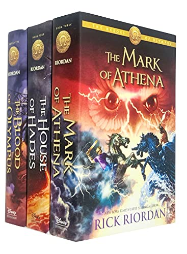 Heroes of Olympus Series 3 Books Collection Set By Rick Riordan (The Mark of Athena, The House of Hades, The Blood of Olympus)