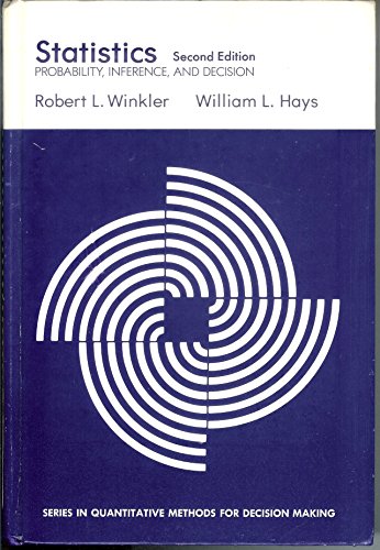 Statistics: Probability, Inference, and Decision