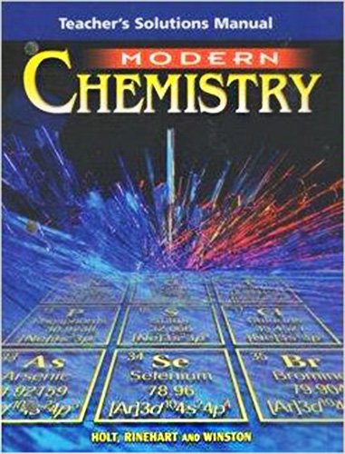 Modern Chemistry : Teacher's Solution Manual