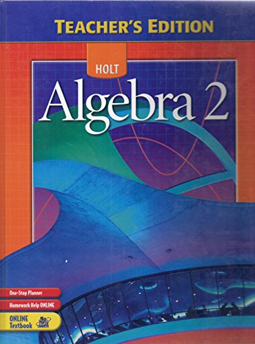 Algebra 2, Teacher's Edition