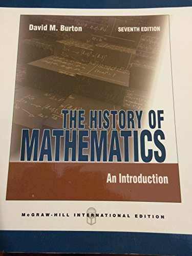 History of Mathematics: An Introduction