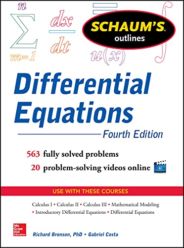 Schaum's Outline of Differential Equations, 4th Edition (Schaum's Outlines)