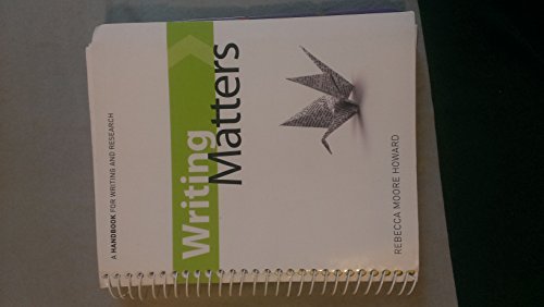 Writing Matters, tabbed (Spiral-bound)