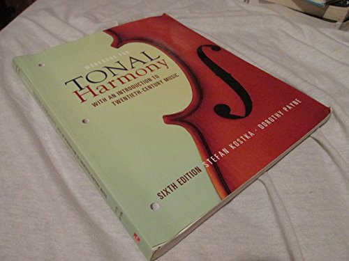 Workbook for Tonal Harmony with an Introduction to Twentieth-Century Music, 6th Edition