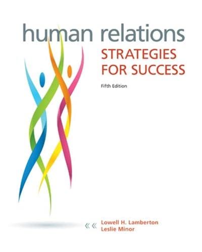 Human Relations: Strategies for Success