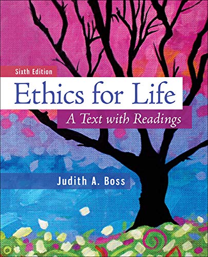 Cover of Ethics For Life: A Text with Readings by Boss, Judith, paperback Book