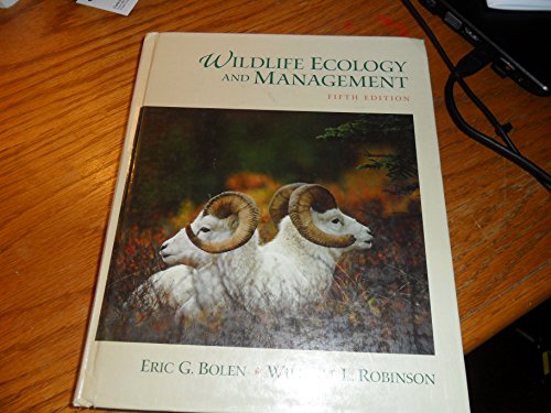 Wildlife Ecology and Management