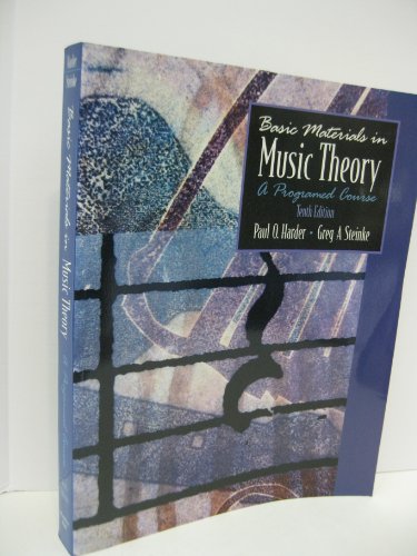 Basic Materials in Music Theory: A Programmed Course, 10th Edition (Book Only)
