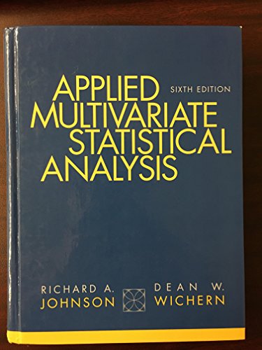 Applied Multivariate Statistical Analysis (6th Edition)