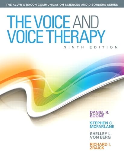 Cover of The Voice and Voice Therapy (9th Edition) by Boone, Daniel R., hardcover Book