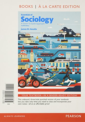 Essentials of Sociology, Books a la Carte Edition