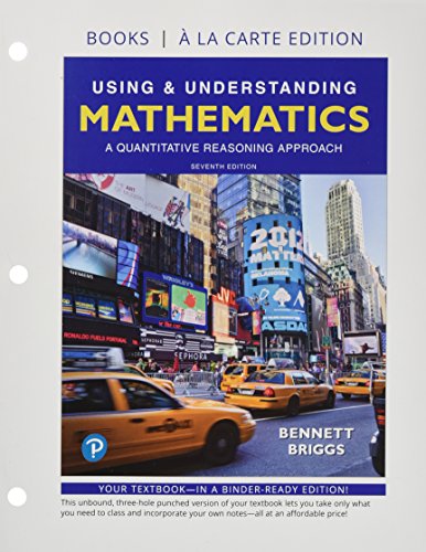 Using & Understanding Mathematics: A Quantitative Reasoning Approach