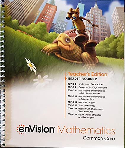 enVision Mathematics, Common Core, Grade 1, Volume 2, Topics 8-15, Teacher's edition, c.2020, 9780134954875, 0134954874