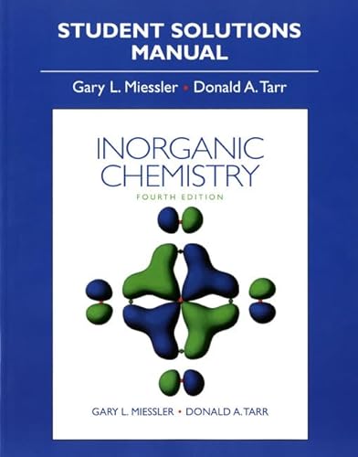 Inorganic Chemistry Student Solution Manual